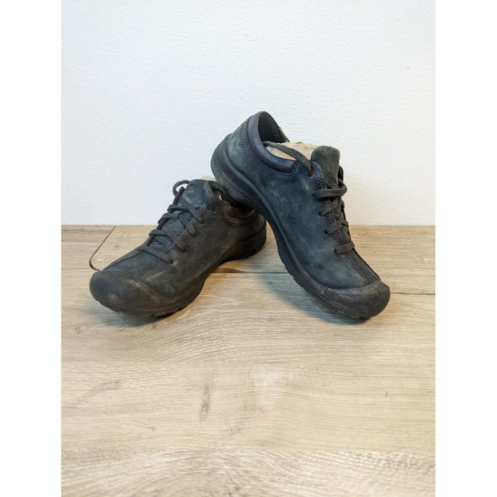 Keen Size 5 Black Barika Lace Up Oxfords Women's Shoes 1009355 - Picture 1 of 9